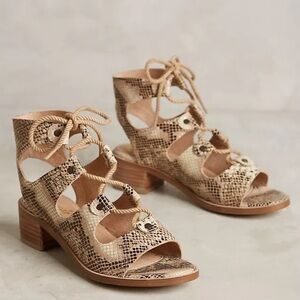 Anthro Liendo by Seychelles Marbella Lace up Sandal - 7.5